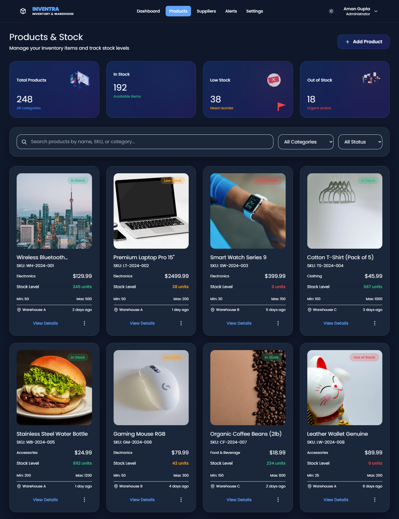 Inventory & Warehouse Management System screenshot 2